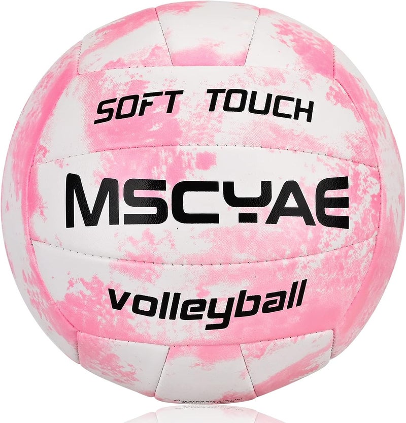 MSCYAE Volleyball Official Size 5,Soft Touch Volleyballs for Kids Youth Adults, Indoor Outdoor Volleyball for Beginners Backyard Park Beach Play Ball Games(Best Gift) - Image 1